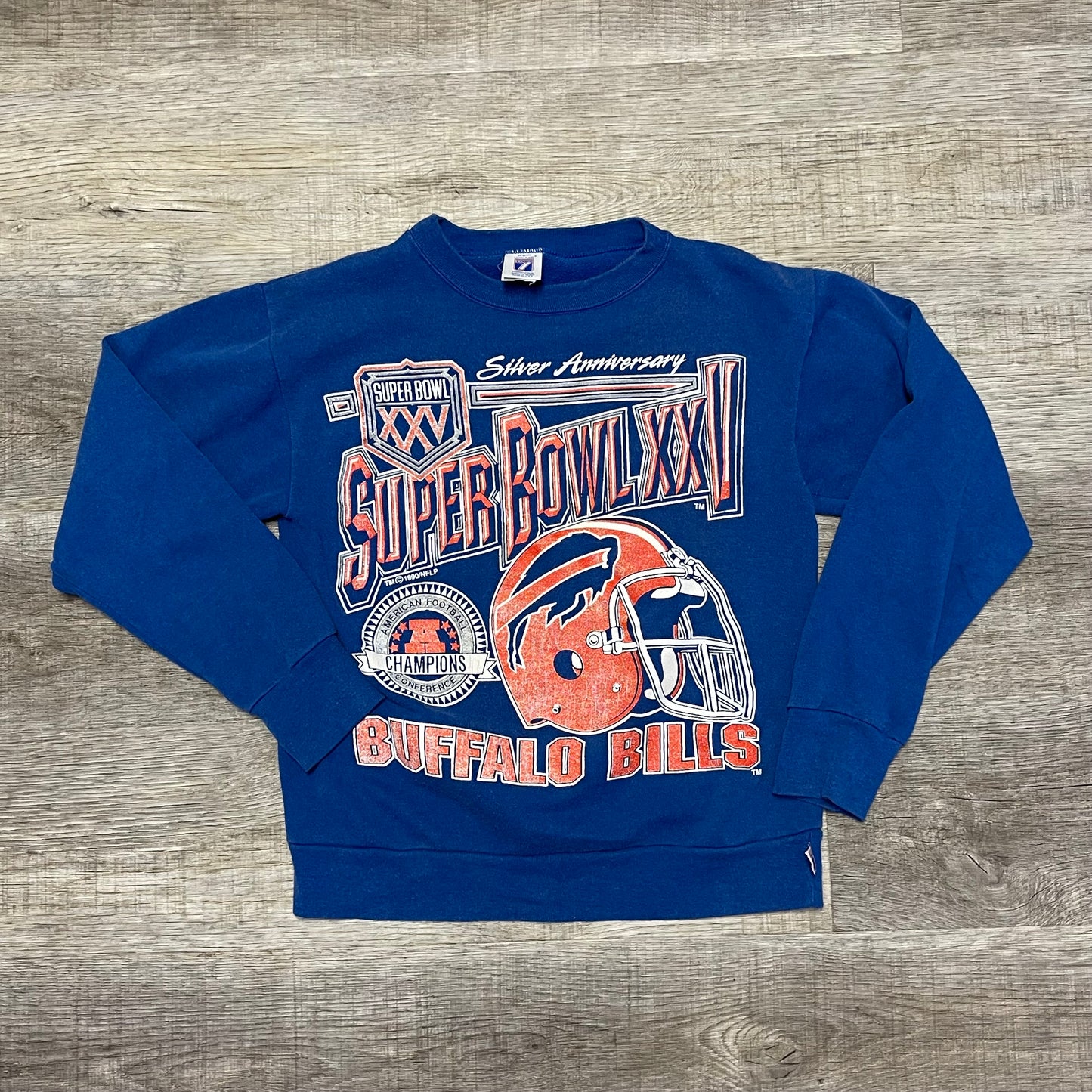 1993 Buffalo Bills Vs NY Giants Super Bowl XXV crew neck size small