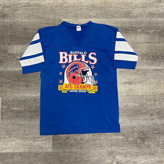 Vintage 1988 Buffalo Bills AFC Eastern Division Champs Trench Shirt Size XL