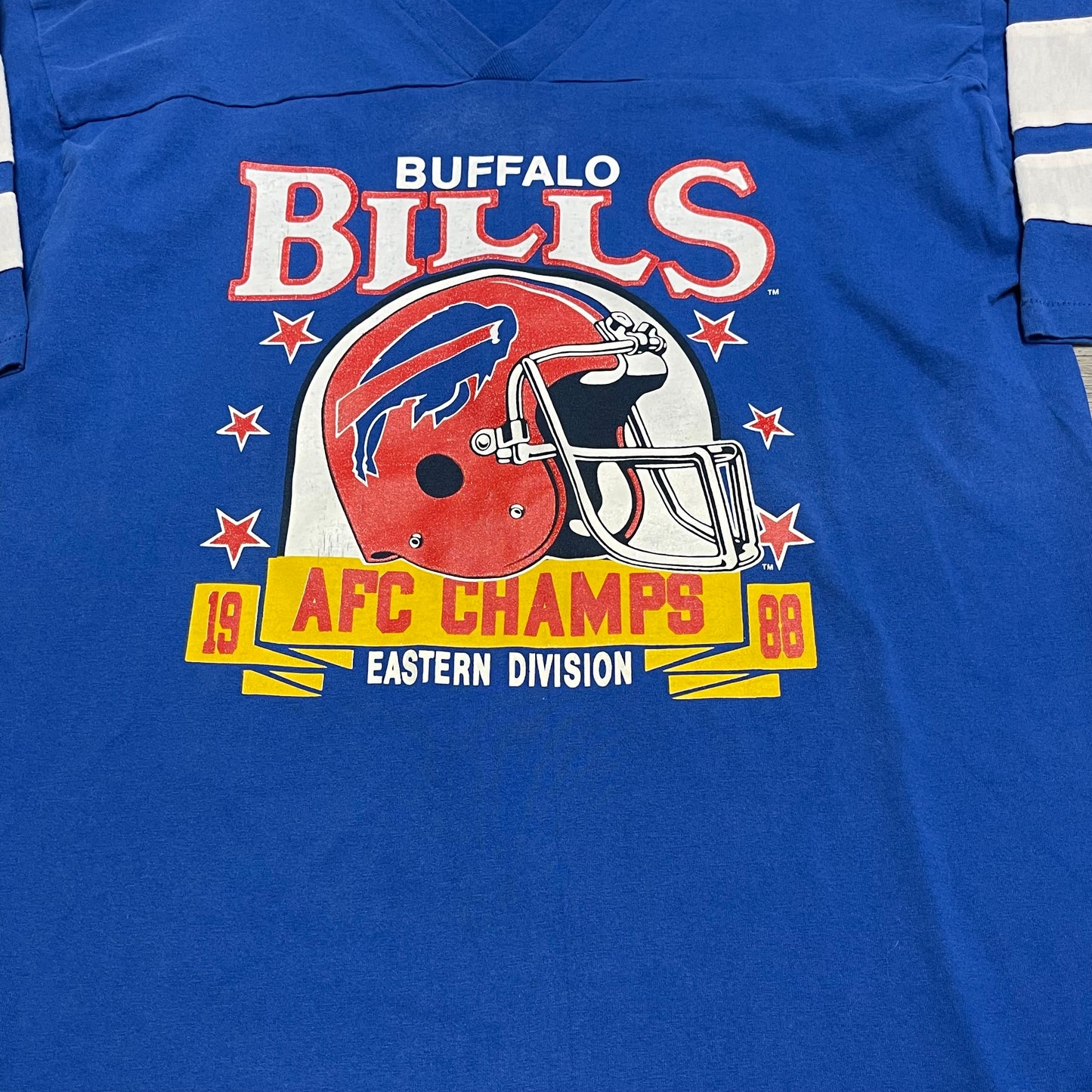 Vintage 1988 Buffalo Bills AFC Eastern Division Champs Trench Shirt Size XL