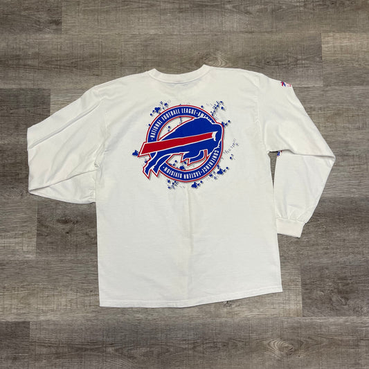 1990s Buffalo Bills Long Sleeve Shirt Size Large Starter Shirt